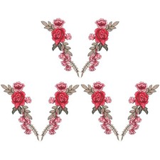  6 Pcs Stickerei Stoff