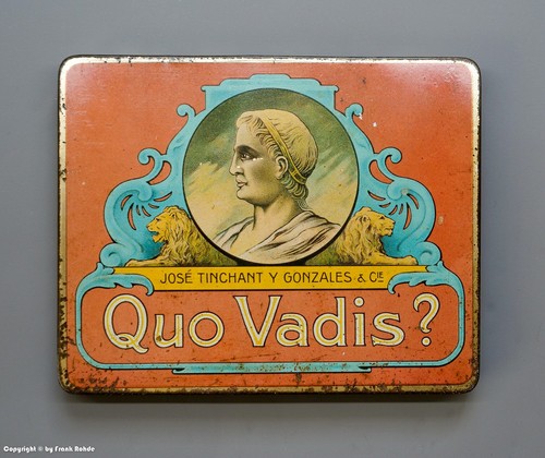 Alte blechdose quo vadis - blechdose,