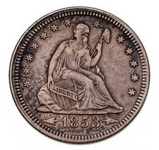 1853 Pfeile & Strahlen 25C