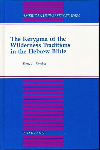 The kerygma wilderness - the,