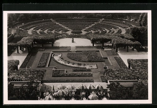 Essen grugapark blick - ak,