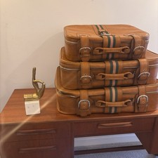 Vintage 3er Set hellbraune