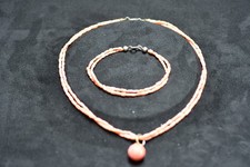 Korallen Schmuck  Kette und