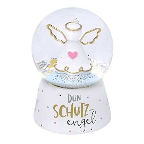 Schneekugel engel 10cm - engel, glas