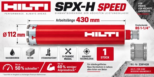 Hilti diamantbohrkrone spx - hilti,
