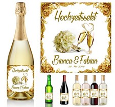 Flaschenetikett Sektflaschen