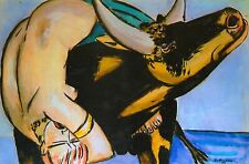 Max Beckmann  - Der Raub der Europa, 1933, 40x60cm, Druck Leinwand / Keilrahmen
