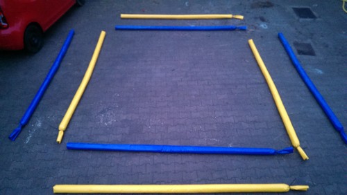 Bodenarbeit stangen blau - bodenarbeit, 4x
