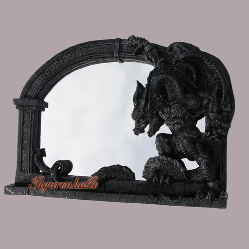 Drachen figur spiegel dämon - drachen,