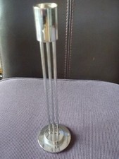 Kerzenleuchter Designer Leuchter Edelstahl 22,5 cm Kerzenhalter Kerzenständer