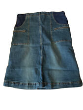 Blauer Jeansrock Schwangerschaft Gr.38 Umstandsmode