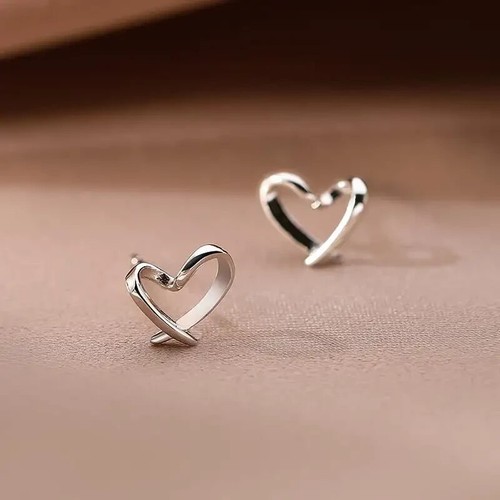 Herz ohrstecker sterling - herz,