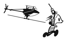 Renn! (T-Rex 450 Plus DFC) Aufkleber