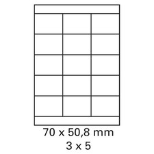 3.000 Bogen Etiketten weiß 70