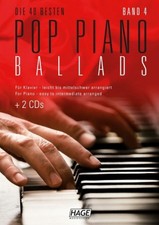 Pop Piano Ballads 4 (mit 2 CDs)|Herausgeber: HAGE Musikverlag|Broschiertes Buch