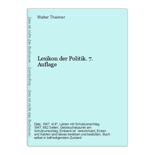 Lexikon der politik 7 - lexikon, politik.