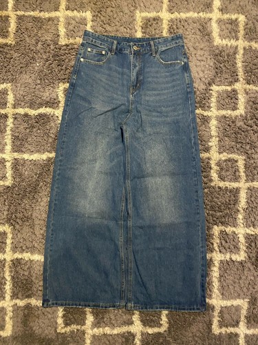 Baggy blue light wash y2k - blue,