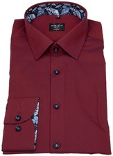 Marvelis Hemd Body Fit Kentkragen rot extra langer 69cm Arm