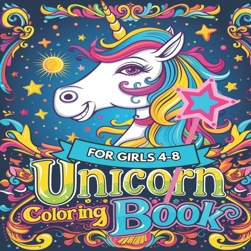Unicorn coloring book - unicorn, for