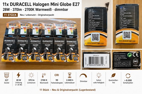 11x duracell halogen mini - 11x,