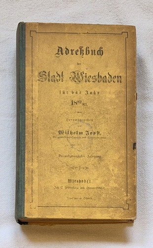 Adr013 wiesbaden adressbuch - wiesbaden,