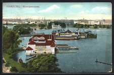 AK Hamburg, Alsterpanorama aus