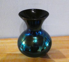Hyalithglas Schwarzglas Vase