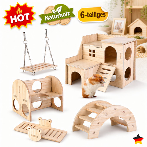 Stück hamster haus holz - haus,