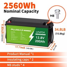 12V 200Ah Lithium LiFePO4