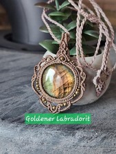 Kette mit goldenen Labradorit