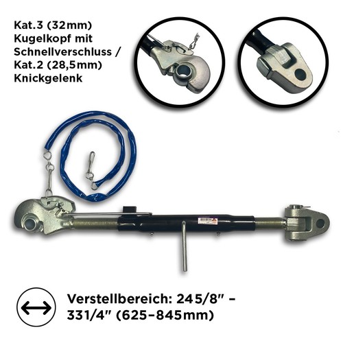 Oberlenker kat 32 mm - oberlenker, 3+2,