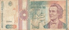 Rumänien Romania 1000 Lei