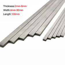 Dicke 2-8mm Wolfram Stahl Flachstange Stab Streifen L: 100mm Länge Drehwerkzeug