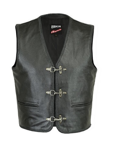 Herren biker leder top - herren,
