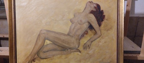 Akt model acryl gemälde - akt, bild