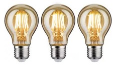 Paulmann LED Leuchtmittel Glühbirne GOLDlicht warmweiß 3er-Set