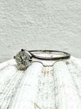 Ring Solitär Weißgold 750