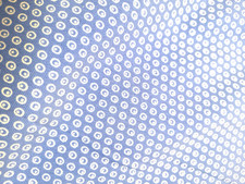 Stoffe BIO-Jersey Baumwolle 0.50 X 1.60 Mtr.  Kinder  Blau + Kreise 