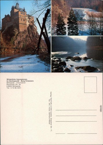 Ansichtskarte kriebstein burg - kriebstein,