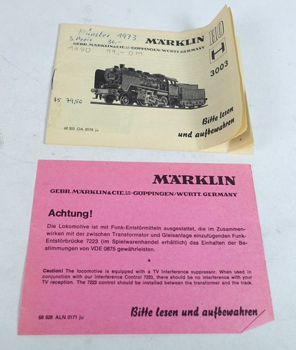 Märklin 3003 dampflok 24 - 3003,
