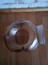 2 x bonbonglas 2L.  20x20 cm,1L 16x 12 cm, ohne Deckel.  Glashals aus Milchglas