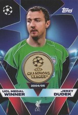 Match Attax 2025 2026 UCC Medal Relic Dudek Liverpool