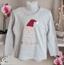 Kinder Jungen Langarmshirt Gr. 110  Langarm T-shirt Longsleeve Nikolaus Motiv