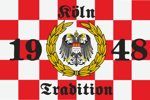 Aufkleber köln tradition karo - aufkleber,