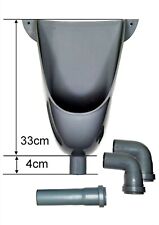 Urinal, Pissuar Wasserlos, WC Kabinen Urinal, Urinalbecken PVC glänzend