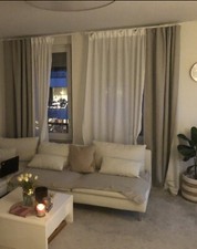 Gardine Galdin Uni 245x140cm Homing Verdunkelungsstoff 5951-05 Grau Beige