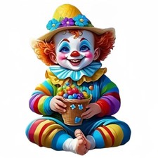 Bügelbild ca. 15x21 cm Clown