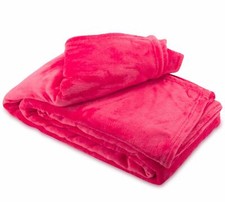 Kuscheldecke Rosa Wolldecke