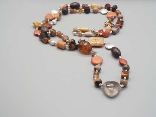 Lange braune geknotete - , boho