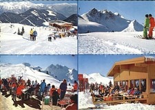 Fuegen Bergstation der Spieljoch Gondelbahn Terrasse Skilift Piste